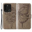 YB Imprinting Series-4 for Tecno Spark Go 2022 Butterfly Flower Imprinted Phone Case Stand Flip Leather Wallet  Cover For Sale