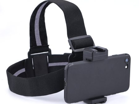 BRDRC DJI-8862 Cellphone   Camera Mount Head Strap Vlog Video Shooting Mobile Phone Holder Head Fixing Belt on Sale