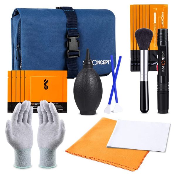 K&F CONCEPT 23-in-1 Camera Cleaning Kits with Air Blower+Cleaning Pen+Cleaning Cloth+Carrying Bag for Camera Lenses     Filters     Sensor     Screen Fashion