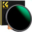 K&F CONCEPT Nano-X Series 82mm ND3-ND1000 Filter 9.5-Stop Adjustable Filter HD Waterproof Anti-Reflection Green Film Coated Filter with Putter Online Sale