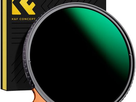 K&F CONCEPT Nano-X Series 82mm ND3-ND1000 Filter 9.5-Stop Adjustable Filter HD Waterproof Anti-Reflection Green Film Coated Filter with Putter Online Sale