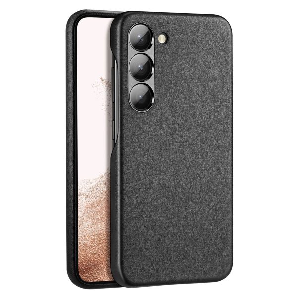 DUX DUCIS For Samsung Galaxy S23 Grit-Series Drop-proof Phone Case PU Leather + PC + Aluminium Alloy Mobile Phone Back Cover Cheap