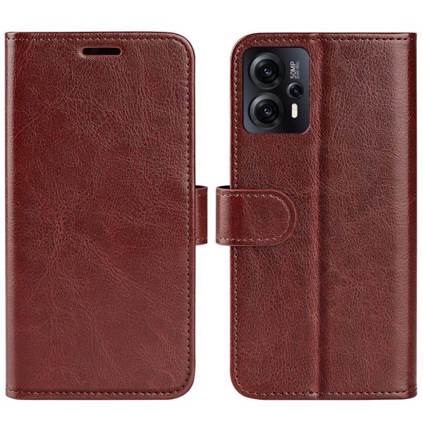 For Motorola Moto G13 4G Flip Leather Phone Wallet Case Crazy Horse Texture Stand Anti-scratch Mobile Phone Cover Hot on Sale