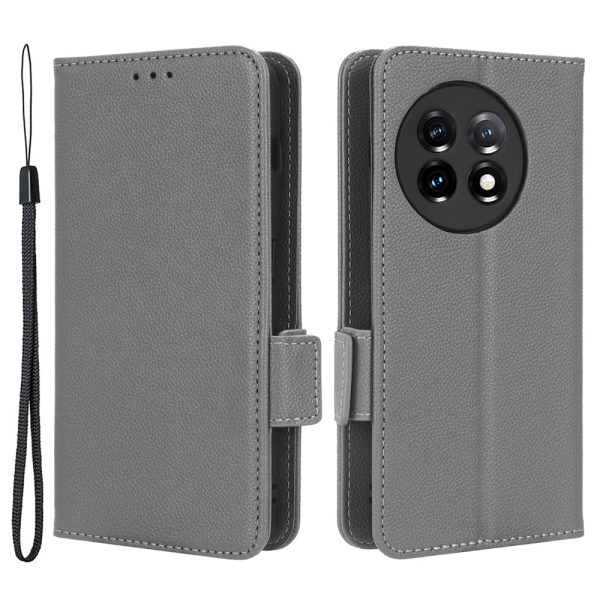 For OnePlus Ace 2 5G   11R 5G Phone Case Folding Stand Litchi Texture Leather Wallet Phone Cover For Cheap