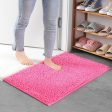 Chenille Floor Mat 50x80cm Soft Bath Rug Absorbent Non-Slip Bathroom Rug Machine Washable Bathroom Fluffy Carpet Online