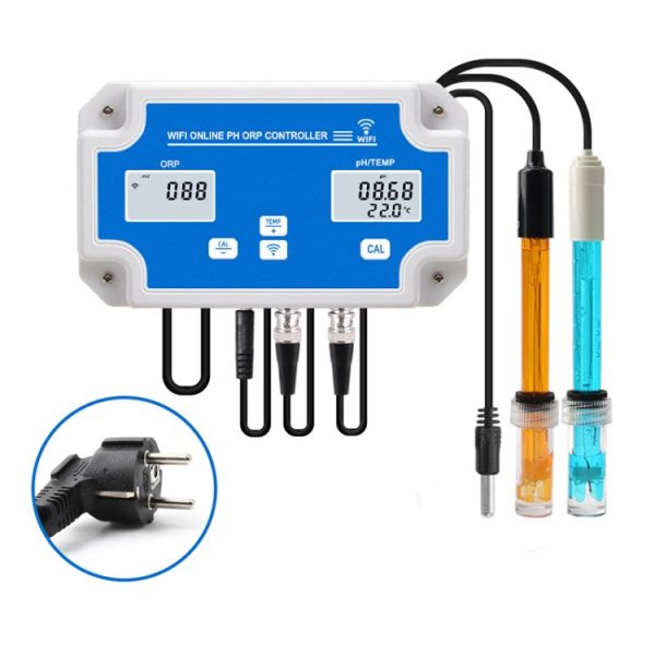 2839 3-in-1 Smart WiFi Water Quality Detector PH ORP Temp Meter Water Quality Controller Monitor Multiparameter Water Analyzer Online