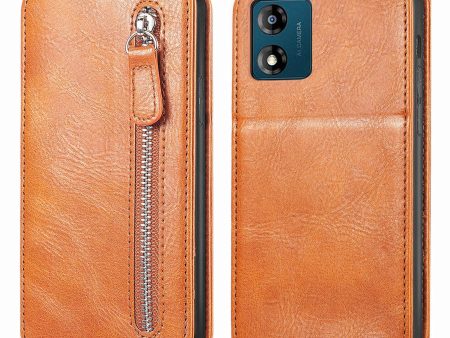 For Motorola Moto E13 4G PU Leather Phone Case Vertical Flip Phone Cover with Wallet Stand Online Hot Sale