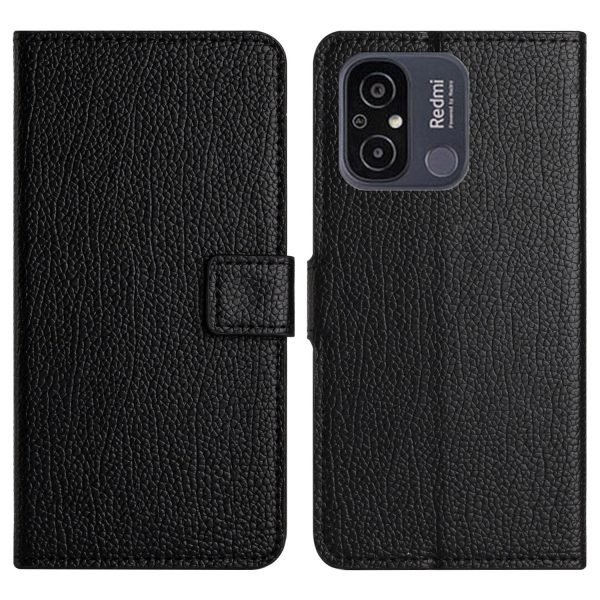 For Xiaomi Redmi 11A 4G Square Clasp Litchi Texture PU Leather Wallet Case Magnetic Stand Function Mobile Phone Cover Online Sale