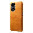 Calf Textured Phone Cover For Oppo A1 Pro 5G   Reno8 T 5G, Drop-proof Anti-scratch PU Leather Coated PC Mobile Phone Case Supply