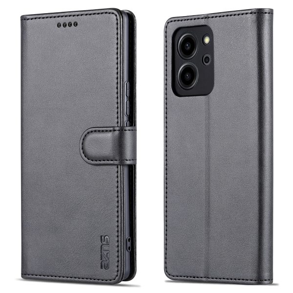 AZNS For Honor 80 SE 5G Drop-proof Phone Case PU Leather Magnetic Flip Mobile Phone Cover with Stand Wallet Supply