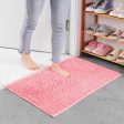 Chenille Floor Mat 50x80cm Soft Bath Rug Absorbent Non-Slip Bathroom Rug Machine Washable Bathroom Fluffy Carpet Online