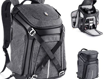 K&F CONCEPT KF13.105 25L DSLR Camera Backpack Waterpoof 15.6 Inch Laptop Backpack Shoulders Bag with Rain Cover and Tripod Fixing Straps For Sale