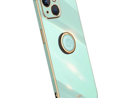 XINLI For iPhone 14 Plus Electroplating TPU Phone Case with Ring Kickstand Protective Phone Cover Cheap