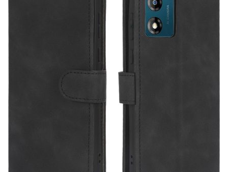 Leather Mobile Phone Case For Motorola Moto E13 4G , Skin-touch Shockproof Flip Phone Cover Stand Wallet on Sale