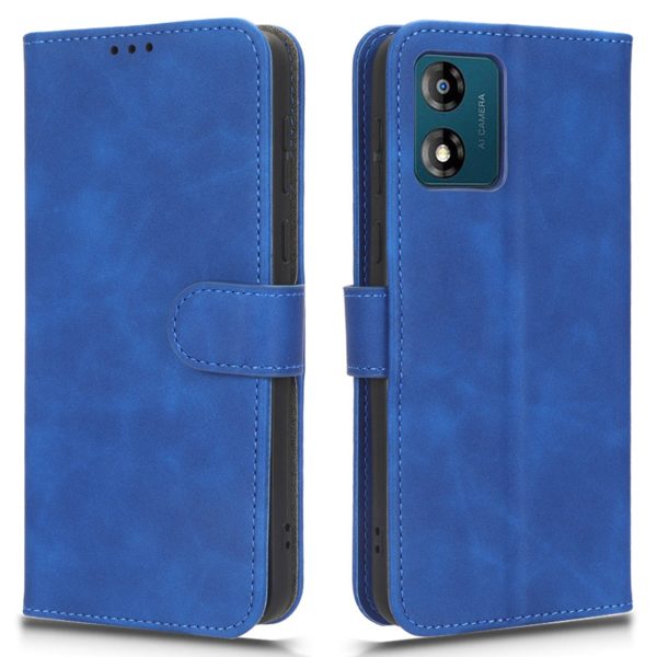 Leather Mobile Phone Case For Motorola Moto E13 4G , Skin-touch Shockproof Flip Phone Cover Stand Wallet on Sale