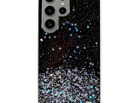 For Samsung Galaxy S23 Ultra Fall-proof Back Cover, Starry Sky Sparkle Epoxy Phone Case Soft TPU Protective Shell Sale