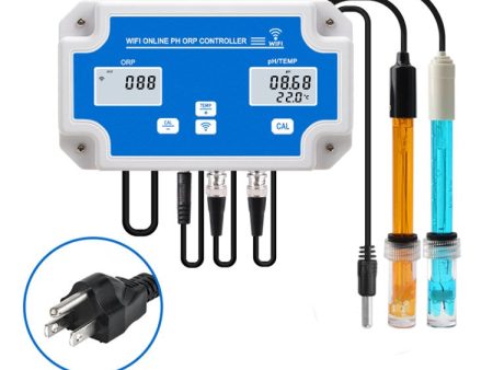 2839 3-in-1 Smart WiFi Water Quality Detector PH ORP Temp Meter Water Quality Controller Monitor Multiparameter Water Analyzer Online