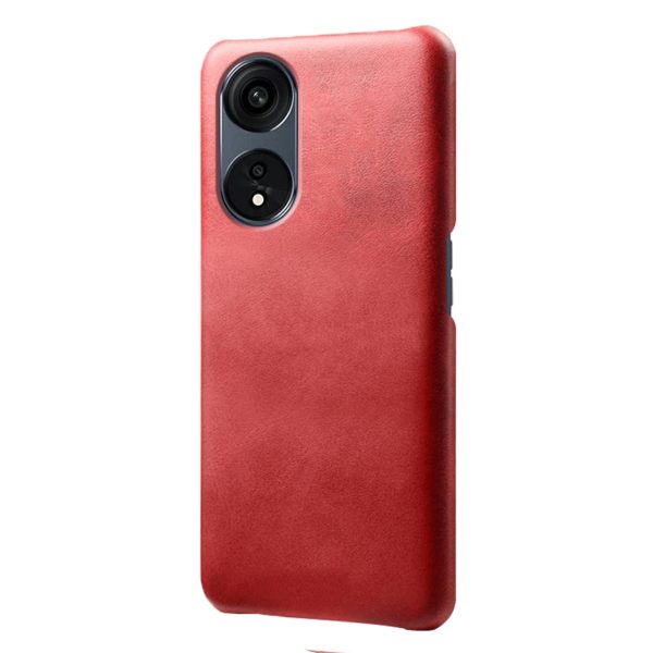 Calf Textured Phone Cover For Oppo A1 Pro 5G   Reno8 T 5G, Drop-proof Anti-scratch PU Leather Coated PC Mobile Phone Case Supply