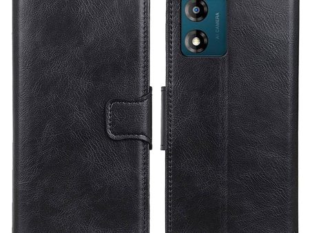 For Motorola Moto E13 4G Drop-proof Leather Phone Case Stand Crazy Horse Texture Wallet Mobile Phone Cover Cheap