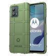 TPU Phone Cover For Motorola Moto G53 5G Rugged Square Grid Texture Drop-proof Mobile Phone Case Fashion