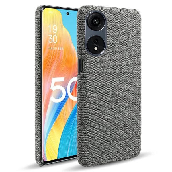 For Oppo A1 Pro 5G   Reno8 T 5G Solid Color Mobile Phone Case Hard PC Cloth Texture Drop-proof Phone Cover Sale