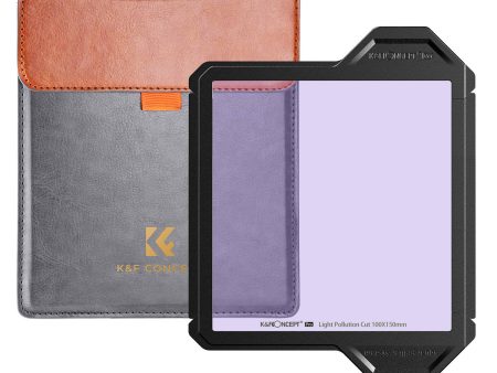 K&F CONCEPT SKU.1903 X-PRO Square Clear Night Filter 100x100x2mm AGC Optical Glass Light Pollution Reduction Filter Multi-layer Coating Design for Night Sky Star Online now