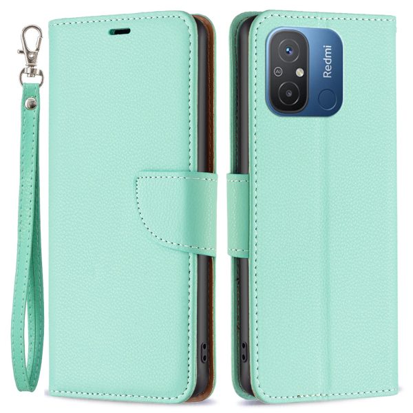 Wallet Case for Xiaomi Redmi 12C 4G PU Leather Phone Case Solid Color Stand Mobile Phone Cover Hot on Sale