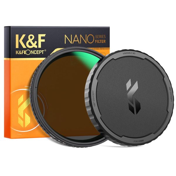 K&F CONCEPT ND2-ND32 Filter Variable ND Filter Lens Neutral Density Variable Multi-Layer Nano-Coated Filter with Lens Cover 82mm For Sale