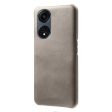 Calf Textured Phone Cover For Oppo A1 Pro 5G   Reno8 T 5G, Drop-proof Anti-scratch PU Leather Coated PC Mobile Phone Case Supply