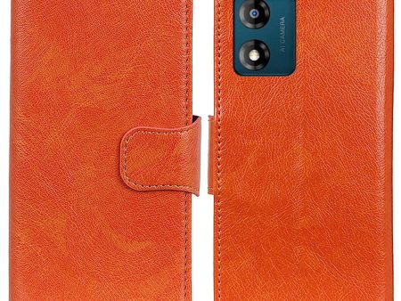 For Motorola Moto E13 4G Phone Stand Cover Nappa Texture Split Leather Wallet Cell Phone Case For Cheap