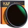 K&F CONCEPT KF01.1475 ND32-512 Ultra Thin Variable ND Filter 82mm No X Spot Fade Neutral Densityr Filter for Lens Sale