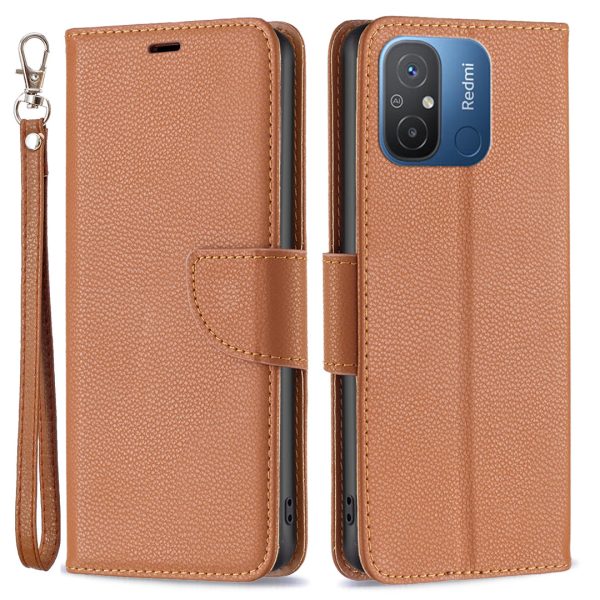 Wallet Case for Xiaomi Redmi 12C 4G PU Leather Phone Case Solid Color Stand Mobile Phone Cover Hot on Sale