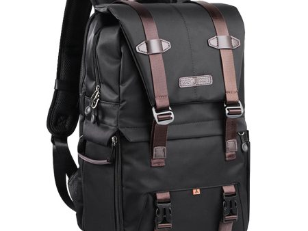 K&F CONCEPT KF13.092 Shockproof Camera Backpack 12L Large Capacity Waterproof Camera Bag for 15.6 inch Laptops Anti-Scratch Camera Backpack with Rain Cover   Tripod Strap on Sale