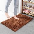 Chenille Floor Mat 50x80cm Soft Bath Rug Absorbent Non-Slip Bathroom Rug Machine Washable Bathroom Fluffy Carpet Online