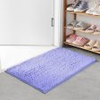 Chenille Floor Mat 50x80cm Soft Bath Rug Absorbent Non-Slip Bathroom Rug Machine Washable Bathroom Fluffy Carpet Online