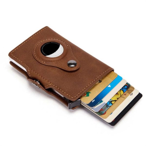 For Airtag Credit Card Holder Aluminum Multifunctional Case RFID Blocking Pocket Wallet Anti-theft Wallet For Discount