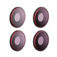 PGYTECH P-32C-013 Multi-Layer Coated ND-PL Filters Set for DJI Osmo Action 3 NDPL 8, 16, 32, 64 Camera Filters Waterproof Oil-Proof Lens Filters (Professional Edition) Supply