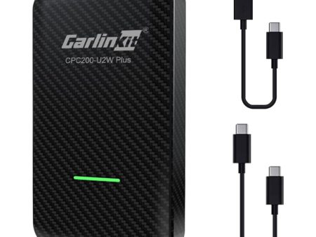 CARLINKIT 3.0 CPC200-U2W Plus Wireless CarPlay Adapter Type-C Port Factory Wired CarPlay Cars Wireless CarPlay Dongle (Carbon Fiber) For Discount