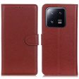 Flip Mobile Phone Case for Xiaomi 13 Pro 5G, Wallet Stand Classic Litchi Texture PU Leather+TPU Full Protection Cover Online Hot Sale