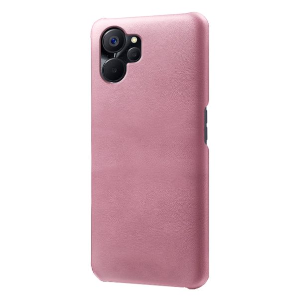 For Realme 9i 5G   10 5G Phone Cover Calf Textured PU Leather Coated PC Shockproof Mobile Phone Case Online now