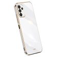 XINLI Anti-drop Phone Case For Samsung Galaxy A14 5G, Electroplating Golden Edge TPU Mobile Phone Cover Sale