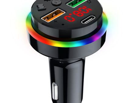 PDF15 PD 25W Fast Charging Car Charger Dual USB + Type-C Car Charger FM Transmitter Adapter for Mobile Phones For Cheap