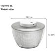 Electric Salad Spinner Fruit Vegetable Washer Dryer Vegetable Dehydrator (No FDA Certification, BPA Free) Online