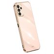 XINLI Anti-drop Phone Case For Samsung Galaxy A14 5G, Electroplating Golden Edge TPU Mobile Phone Cover Sale