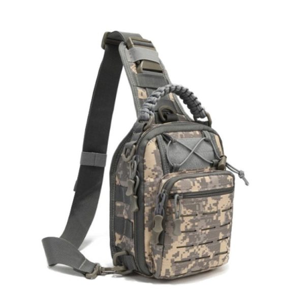 Outdoor Waterproof Camouflage Chest Sling Bag 600D Oxford Cloth Bag for Camping Hiking Travel Online now