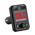 A6 BT FM Transmitter Car Charger with 2 USB Ports Car MP3 Player Support U Disk, TF Card, Bluetooth Hands-Free Calling Online Hot Sale