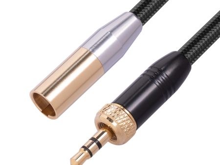 Internal Thread 3.5mm Jack to 3Pin Mini XLR Gold Plated Adapter Cable for Microphone Cameras For Sale