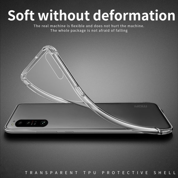 MOFI For Sony Xperia 1 V Soft TPU Phone Case Anti-scratch Transparent Mobile Phone Cover Fashion