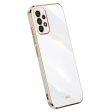 XINLI For Samsung Galaxy A33 5G Slim Phone Case Electroplating Golden Edge Anti-scratch TPU Mobile Phone Cover Online Hot Sale