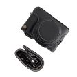 For FUJIFILM X100V   X100F Textured PU Leather Protective Cover Detachable Camera Case Bag with Battery Opening Design and Shoulder Strap Fashion